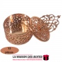 La Maison des Boîtes - Lot de 10 Boites Métalliques Bronze pour Dragées - Tunisie Meilleur Prix (Idée Cadeau, Gift Box, Décorati