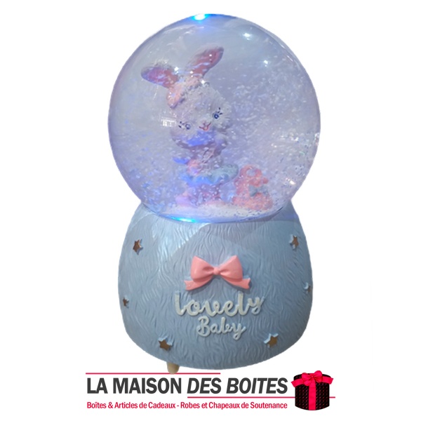 Boule de Cristal Fleurs Lumineuse 3D - Maison & Bijoux