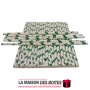 La Maison des Boîtes - 25 Pailles en Carton Biodégradables - Vert & Blanc - Tunisie Meilleur Prix (Idée Cadeau, Gift Box, Décora