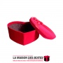 La Maison des Boîtes - Boîte Cadeau Sous Forme de Cœur Pour Sain-valentin-  Velours Rouge - (M:18.5x14x7cm) - Tunisie Meilleur P