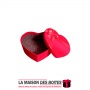 La Maison des Boîtes - Boîte Cadeau Sous Forme de Cœur Pour Sain-valentin-  Velours Rouge - (S:10.5x13.5x 5cm) - Tunisie Meilleu