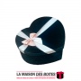 La Maison des Boîtes - Boîte Cadeau Sous Forme de Cœur Pour Sain-valentin - Velours Noir - (S:10.5x13.5x 5cm) - Tunisie Meilleur