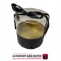 La Maison des Boîtes - Coffret Cadeau de Fleur de Tiroir Transparent sous Forme cylindrique -Noir-(22x22.5cm) - Tunisie Meilleur