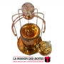 La Maison des Boîtes - Encensoir à Charbon Céramique Noir & Métal Doré - Tunisie Meilleur Prix (Idée Cadeau, Gift Box, Décoratio