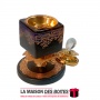 La Maison des Boîtes - Encensoir à Charbon Céramique  & Métalique Doré - Tunisie Meilleur Prix (Idée Cadeau, Gift Box, Décoratio