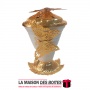 La Maison des Boîtes - Encensoir à Charbon Céramique Blanc & Métalique Doré avec Motif Papillion - Tunisie Meilleur Prix (Idée C