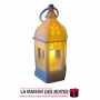 La Maison des Boîtes - Petite Lanterne Décorative Avec Bougie Led - Blanc - Tunisie Meilleur Prix (Idée Cadeau, Gift Box, Décora