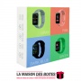 La Maison des Boîtes - Montre Intelligente Macaron Couleur Noir - Tunisie Meilleur Prix (Idée Cadeau, Gift Box, Décoration, Sout