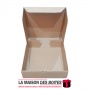 La Maison des Boîtes - Boîte en Carton Kraft Carré - (20x20x6cm) - Tunisie Meilleur Prix (Idée Cadeau, Gift Box, Décoration, Sou